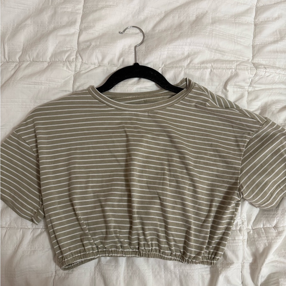 Striped beige Women's Top